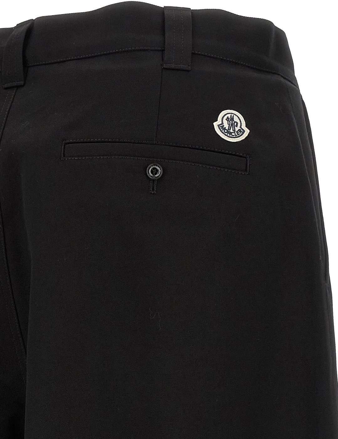 MONCLER GENIUS Black Cotton Casual Pants