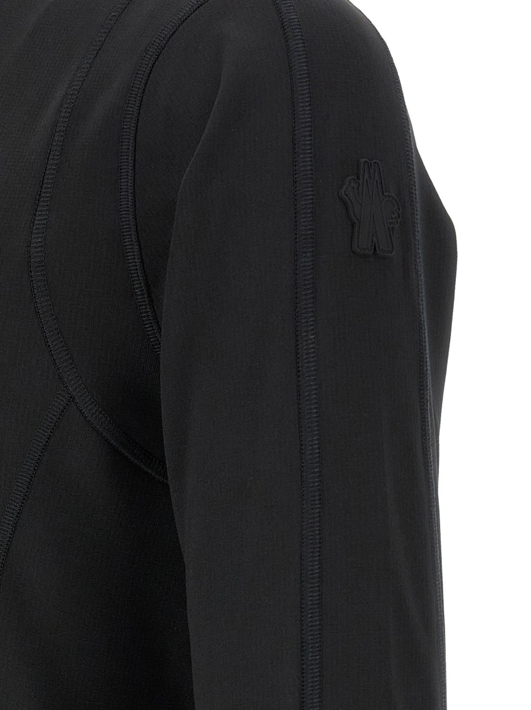 Moncler Grenoble Black Polyamide Sweatshirt
