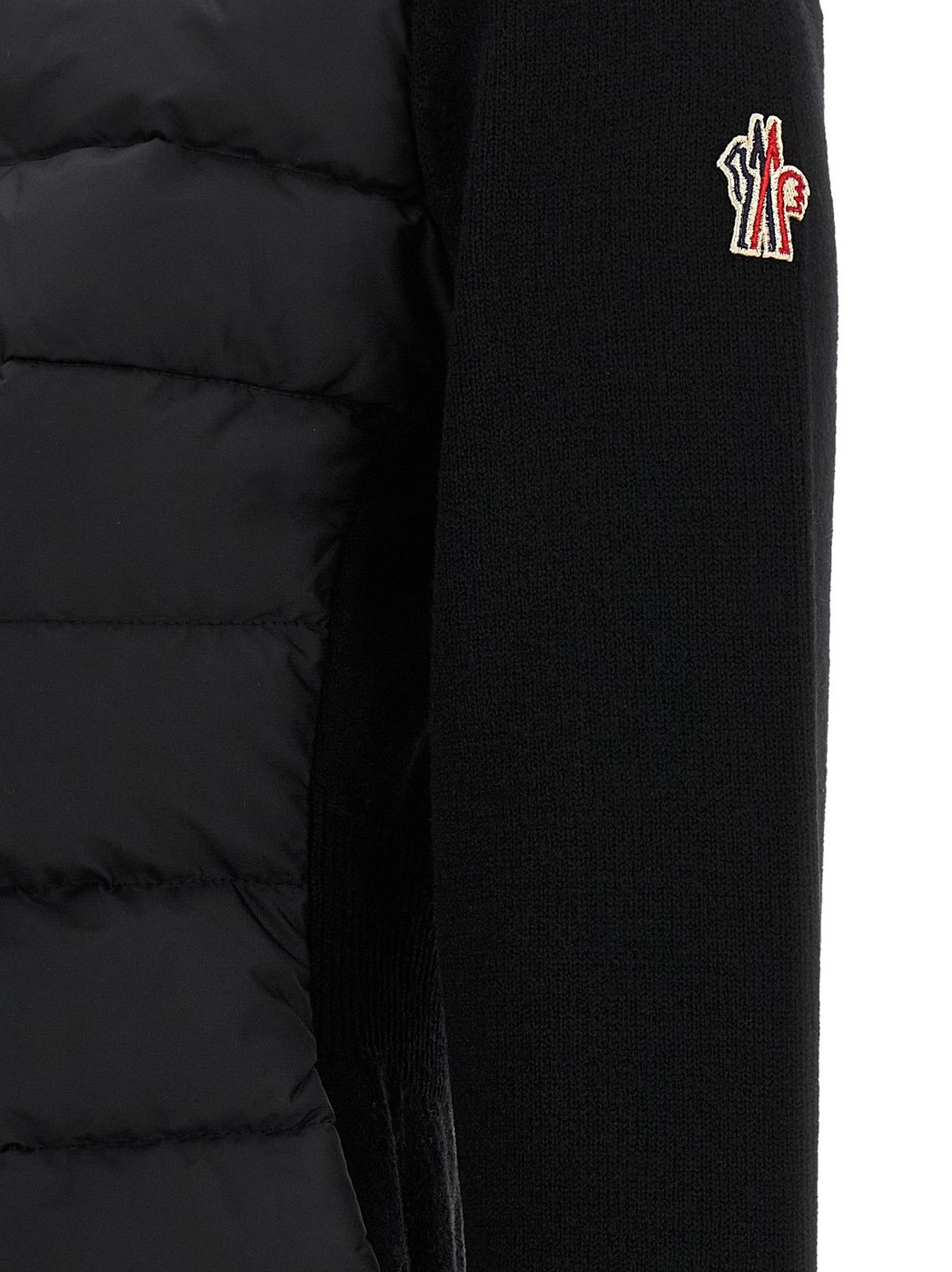 Moncler Grenoble Black Polyamide Cardigan