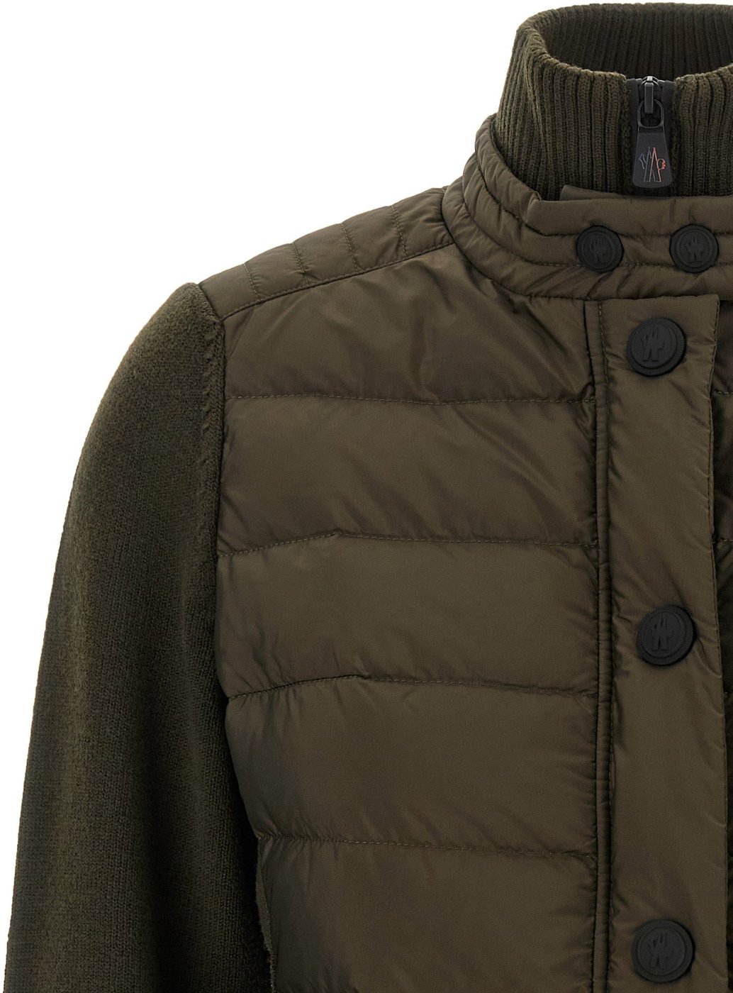 Moncler Grenoble Bicolor Polyamide Cardigan
