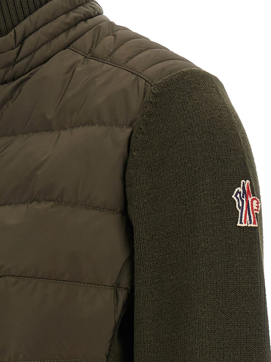 Moncler Grenoble Bicolor Polyamide Cardigan