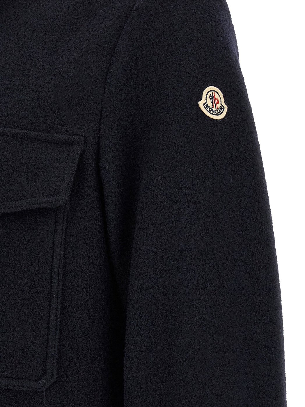 Moncler Blue Virgin Wool Blouse