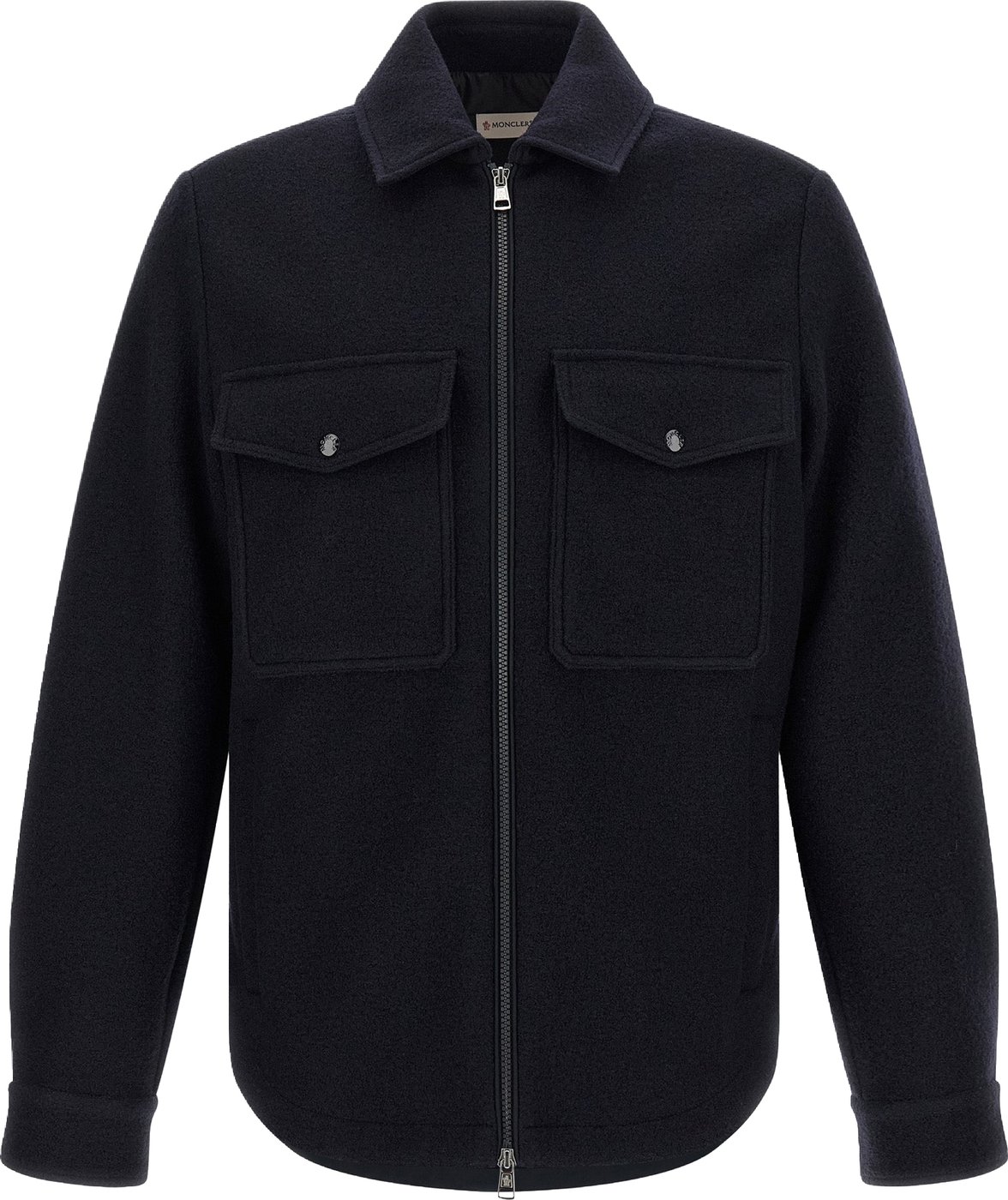 Moncler Blue Virgin Wool Blouse