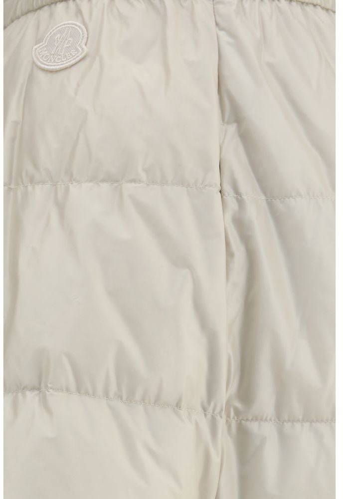 Quilted Puffer Elastic Waist A-Line Midi Skirt
