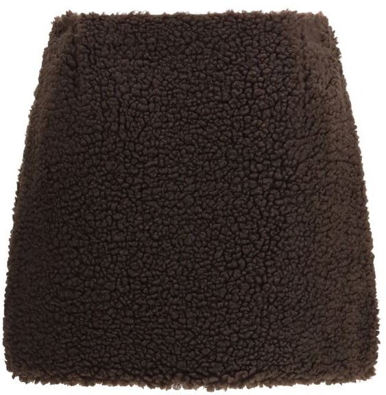 Moncler Brown Polyester Mini Skirt