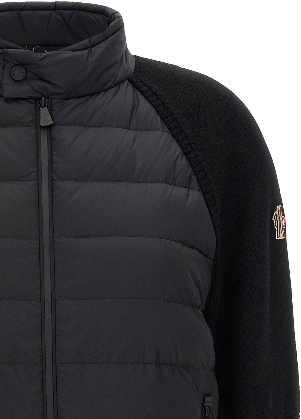 Moncler Grenoble Black Polyamide Cardigan