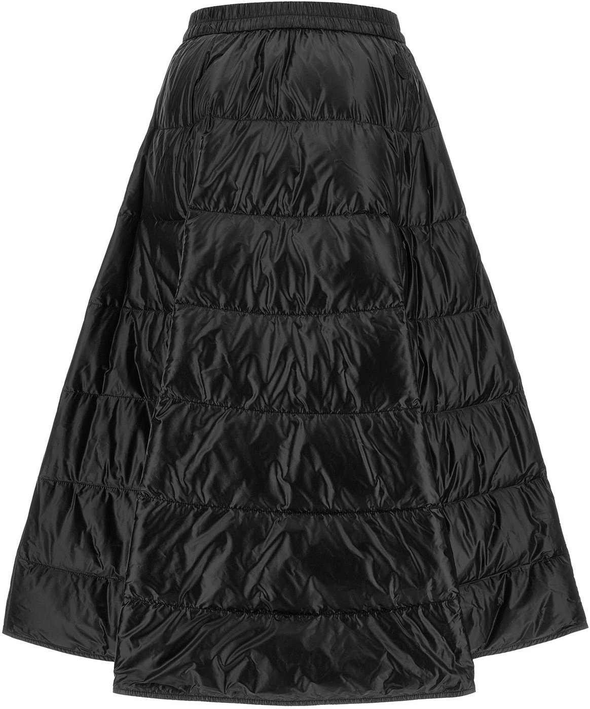 Moncler Black Polyamide Midi Skirt