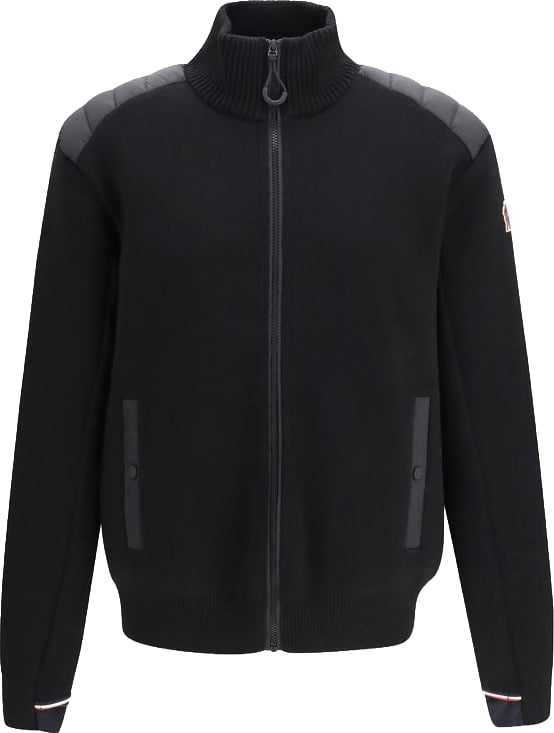 Moncler Grenoble Black Wool Oves Aries Cardigan