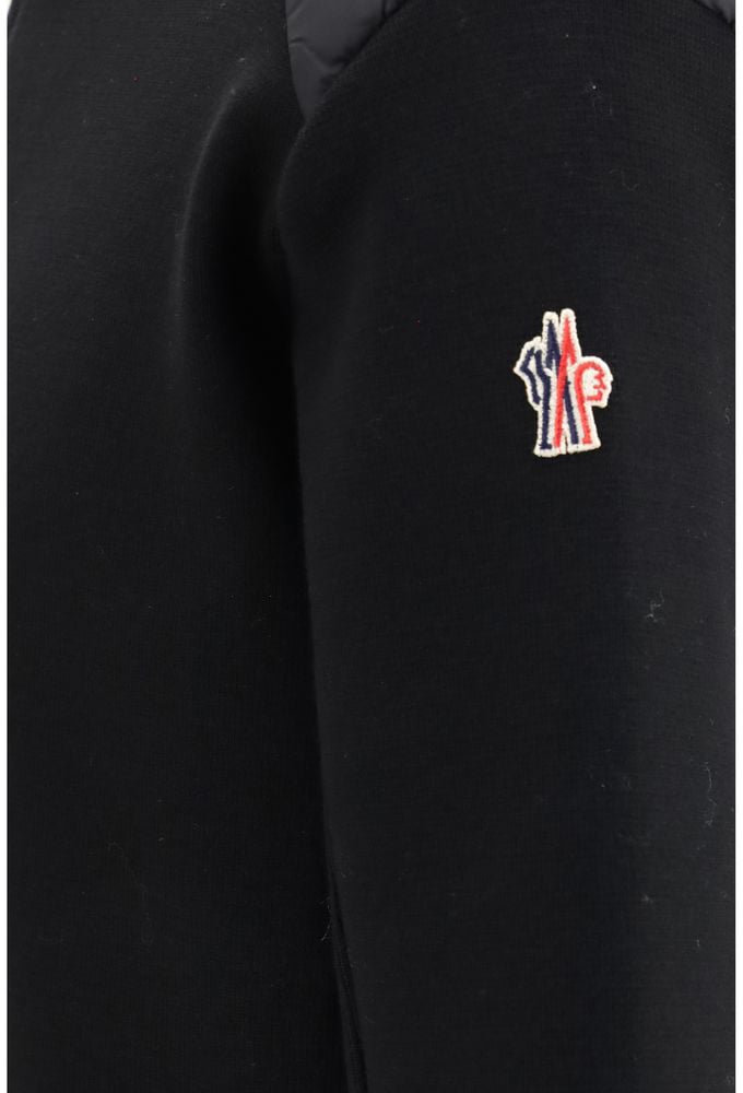 Moncler Grenoble Black Wool Oves Aries Cardigan