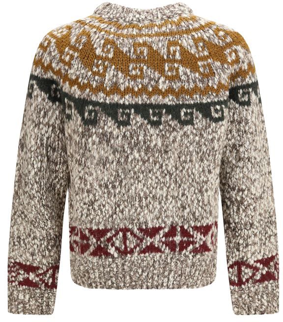 Moncler Grenoble Beige Wool Oves Aries Sweatshirt
