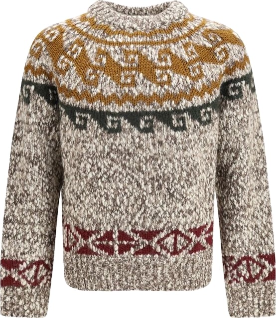 Moncler Grenoble Beige Wool Oves Aries Sweatshirt