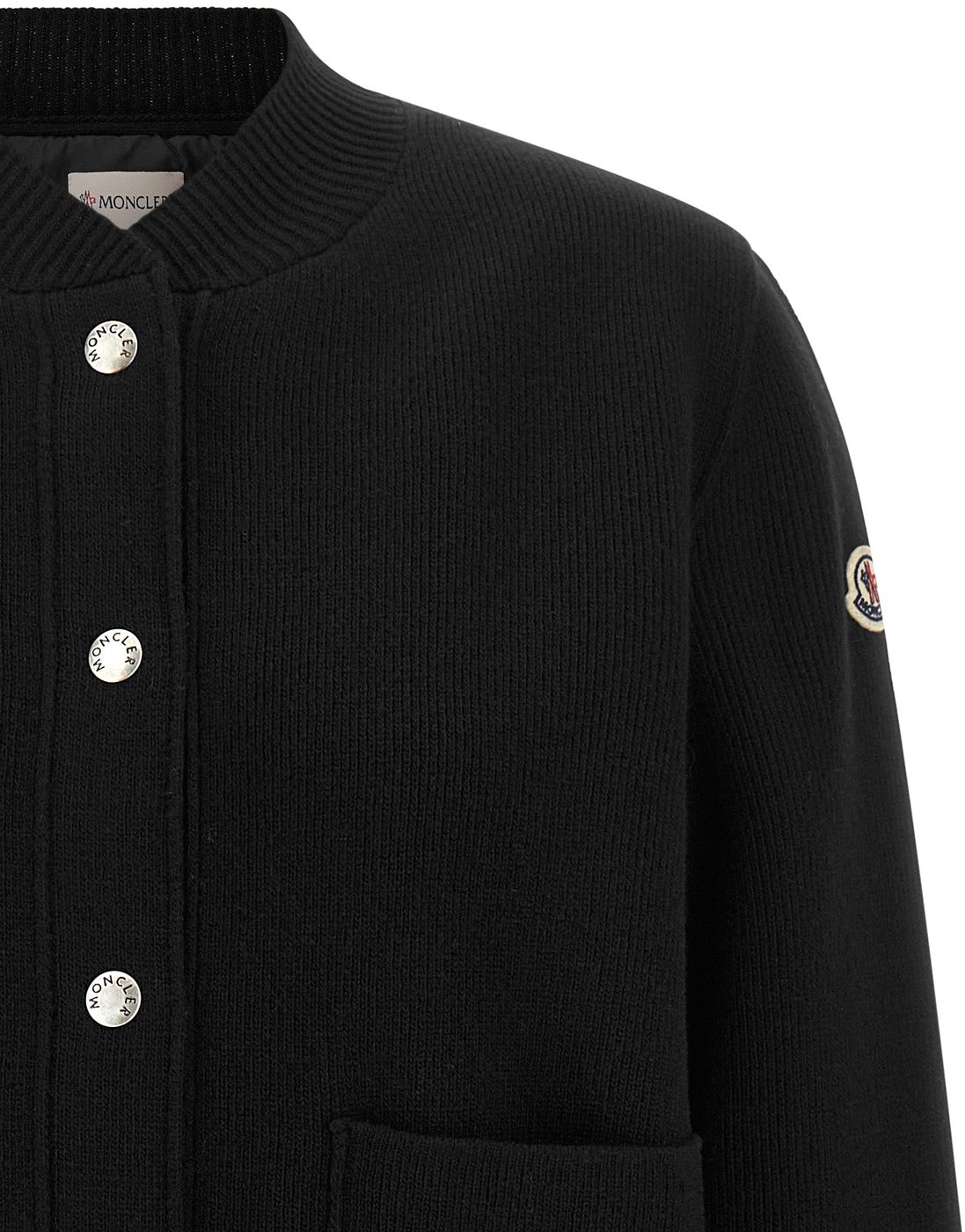 Moncler Black Polyamide Cardigan