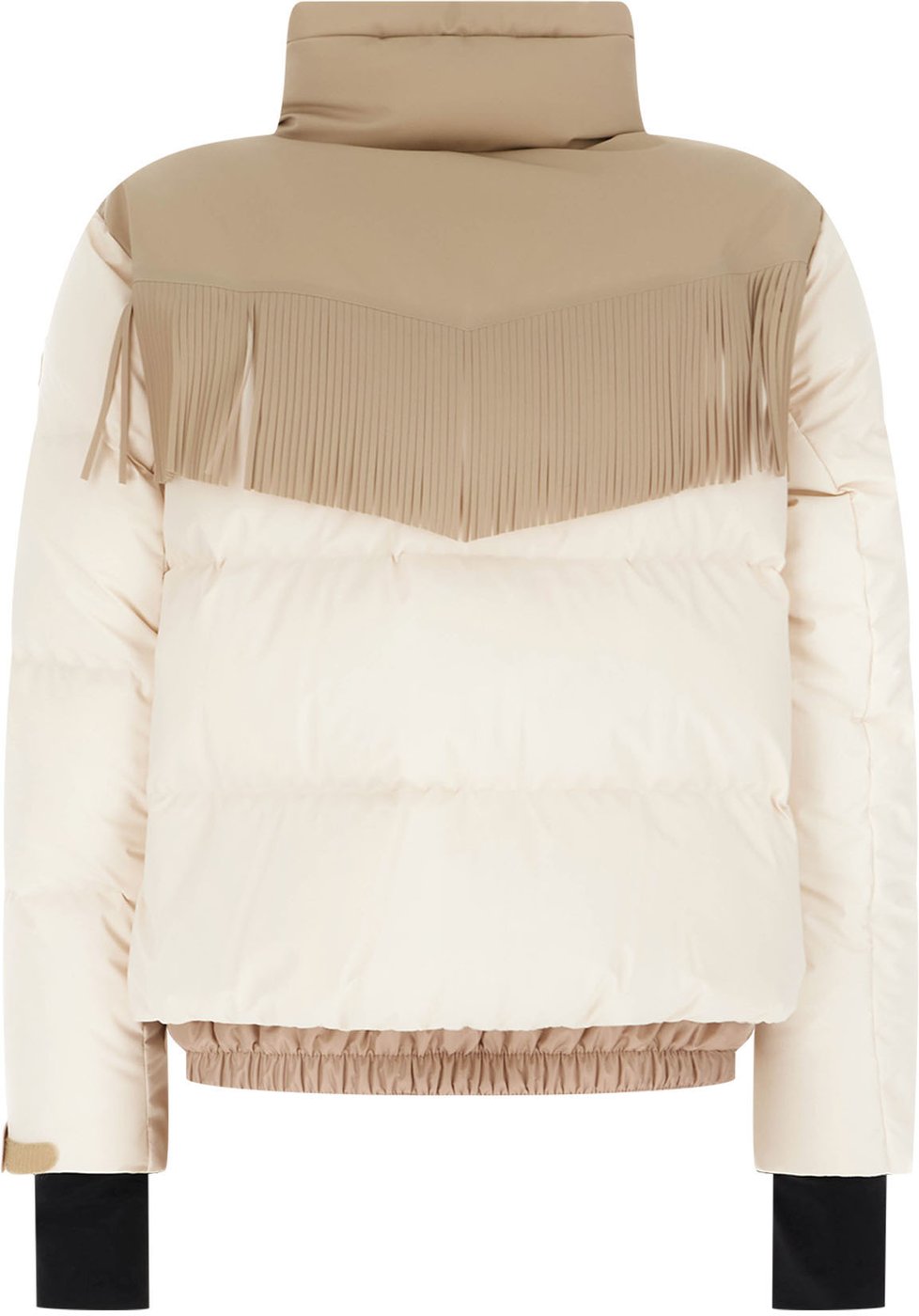 Moncler Cream sretch nylon Bessin down jacket