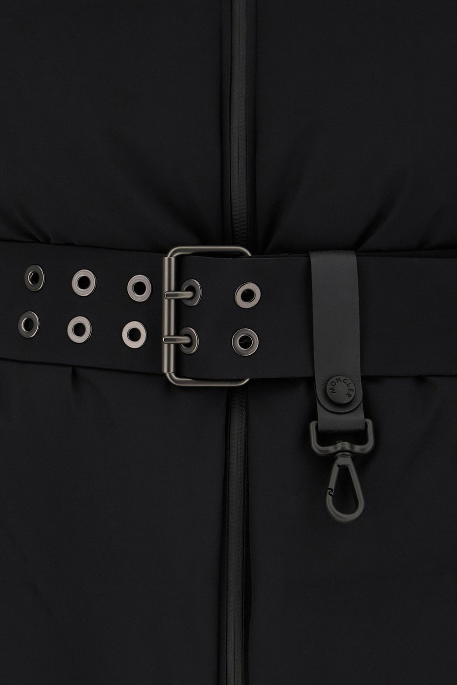 Moncler Black stretch nylon Sioule down jacket