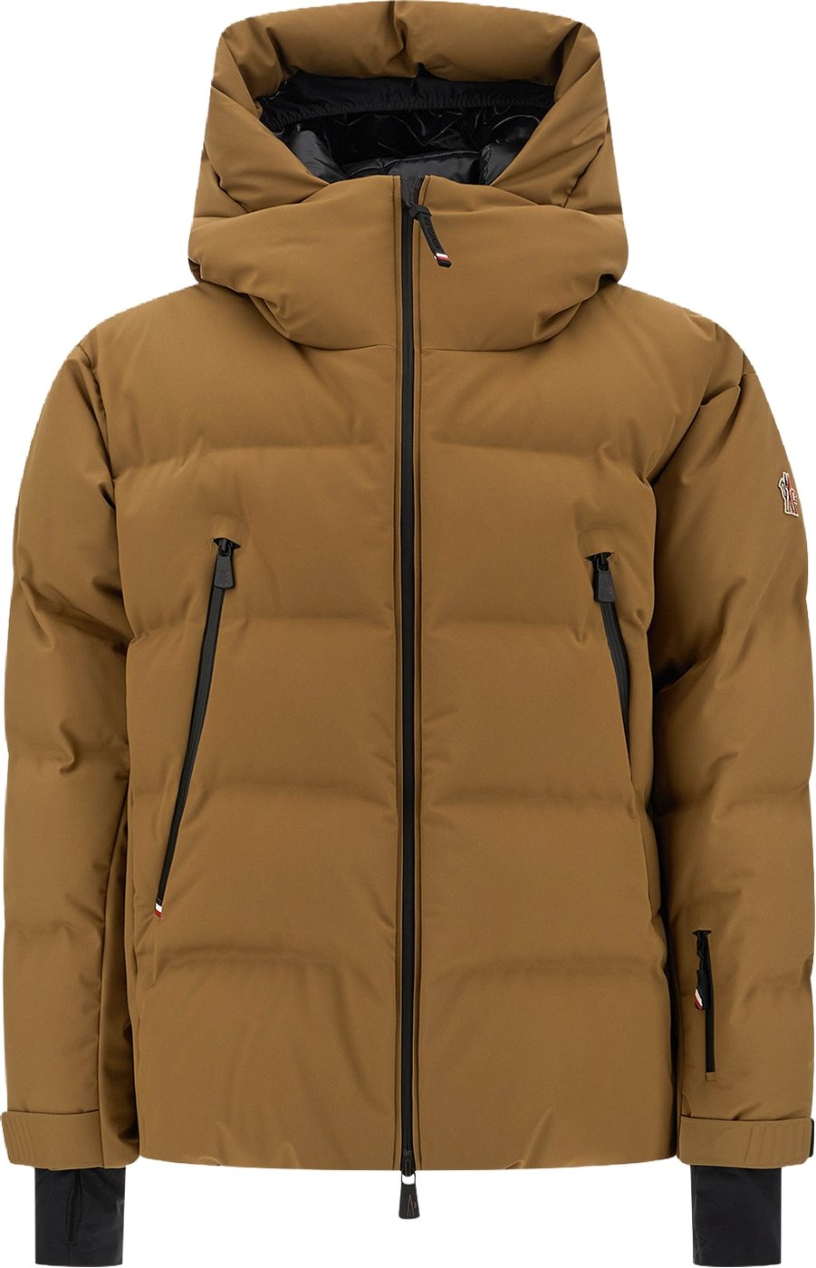 Moncler Biscuit stretch nylon Fellberg down jacket