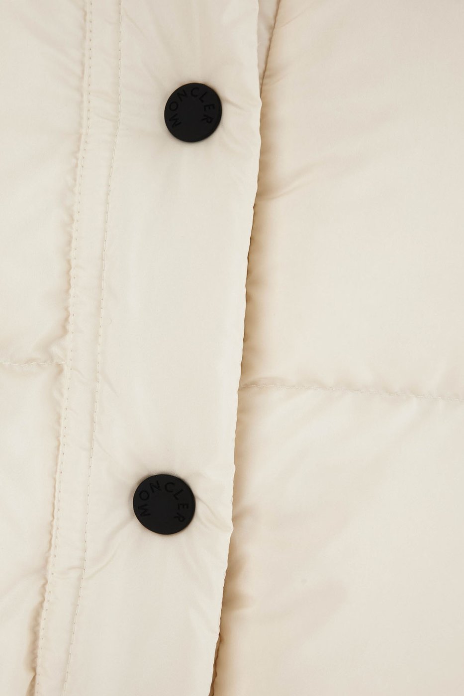 Moncler Ivory polyester Doucy sleeveless down jacket