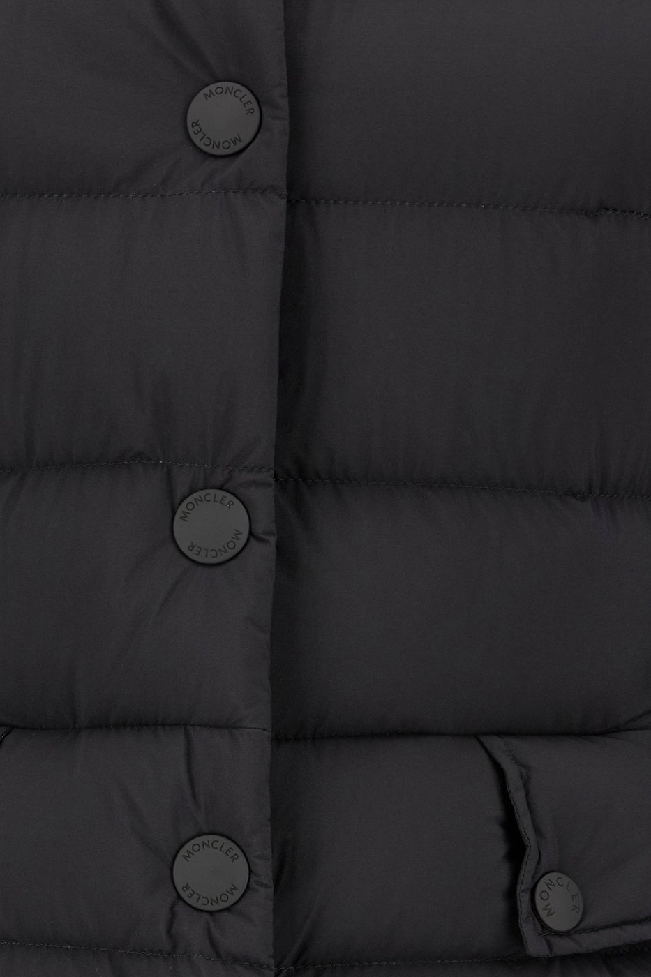 Moncler Black nylon Armoniques down jacket