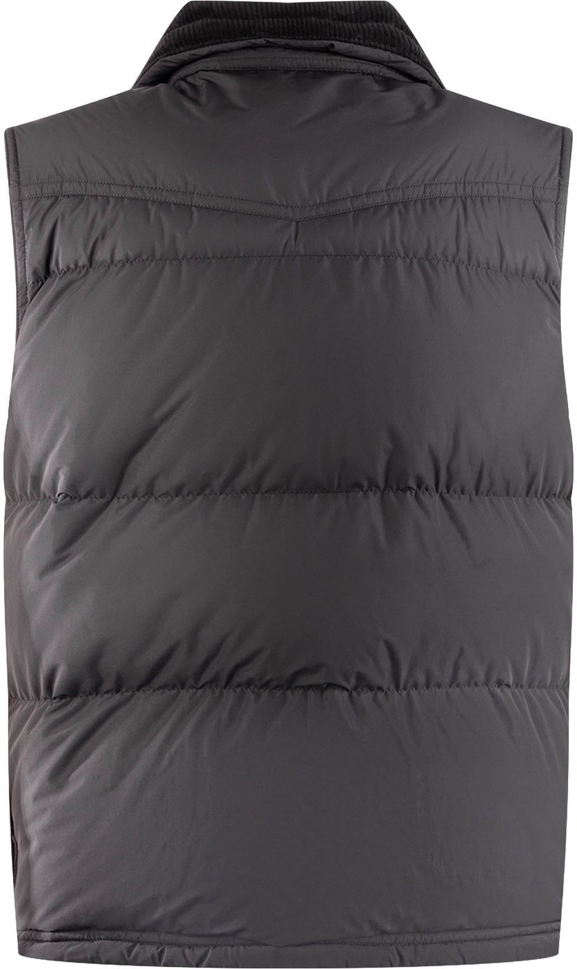 Moncler Black polyester Evans sleeveless down jacket