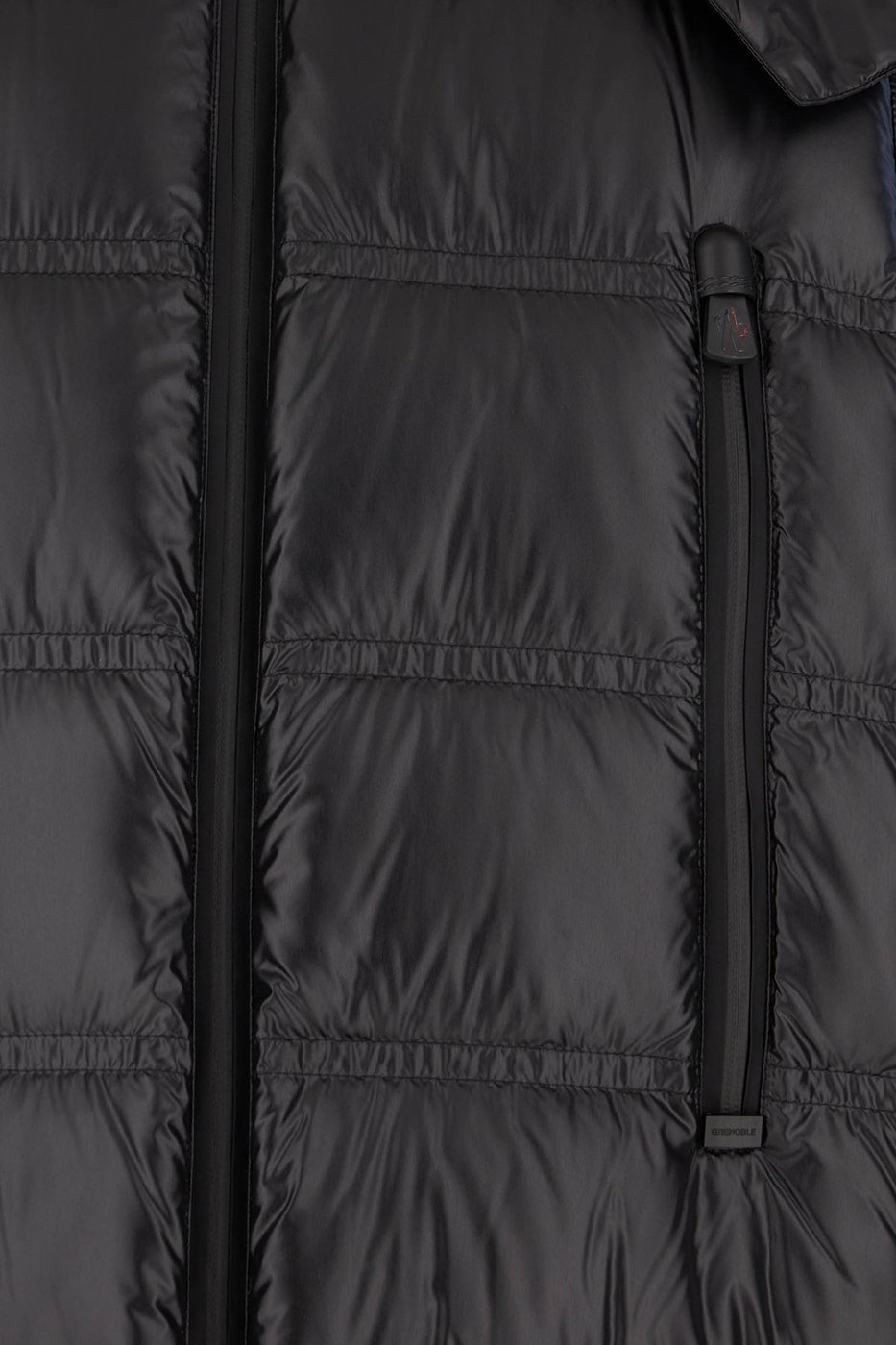 Moncler Black nylon Rochelairs down jacket