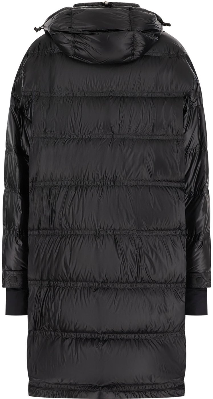 Moncler Black nylon Rochelairs down jacket