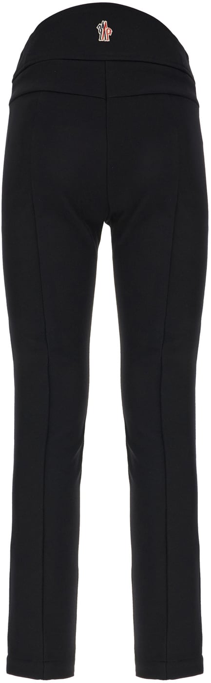 Moncler Black stretch nylon blend leggings