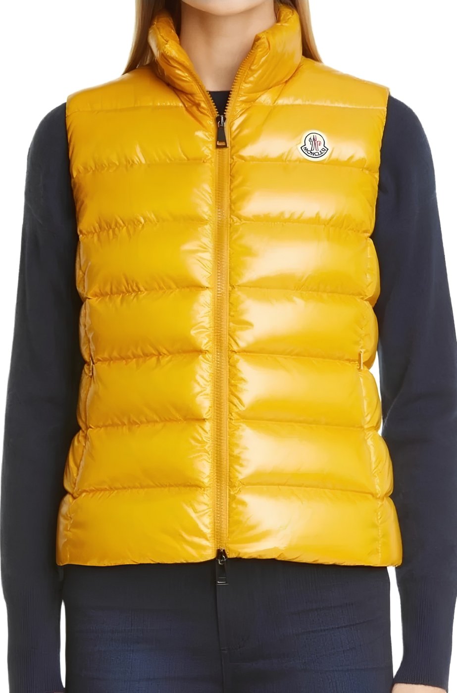 Moncler Ghany Women's Nylon Vest Yellow