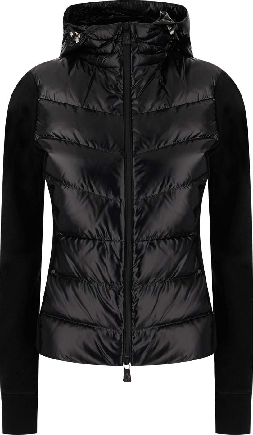 Moncler Black stretch polyester cardigan