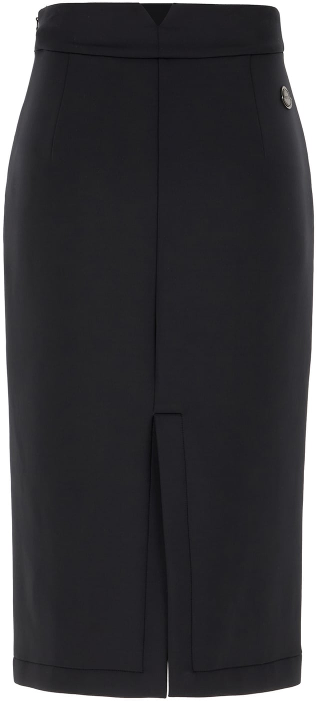 Moncler Black stretch polyester 4 Moncler Edward Enninful skirt