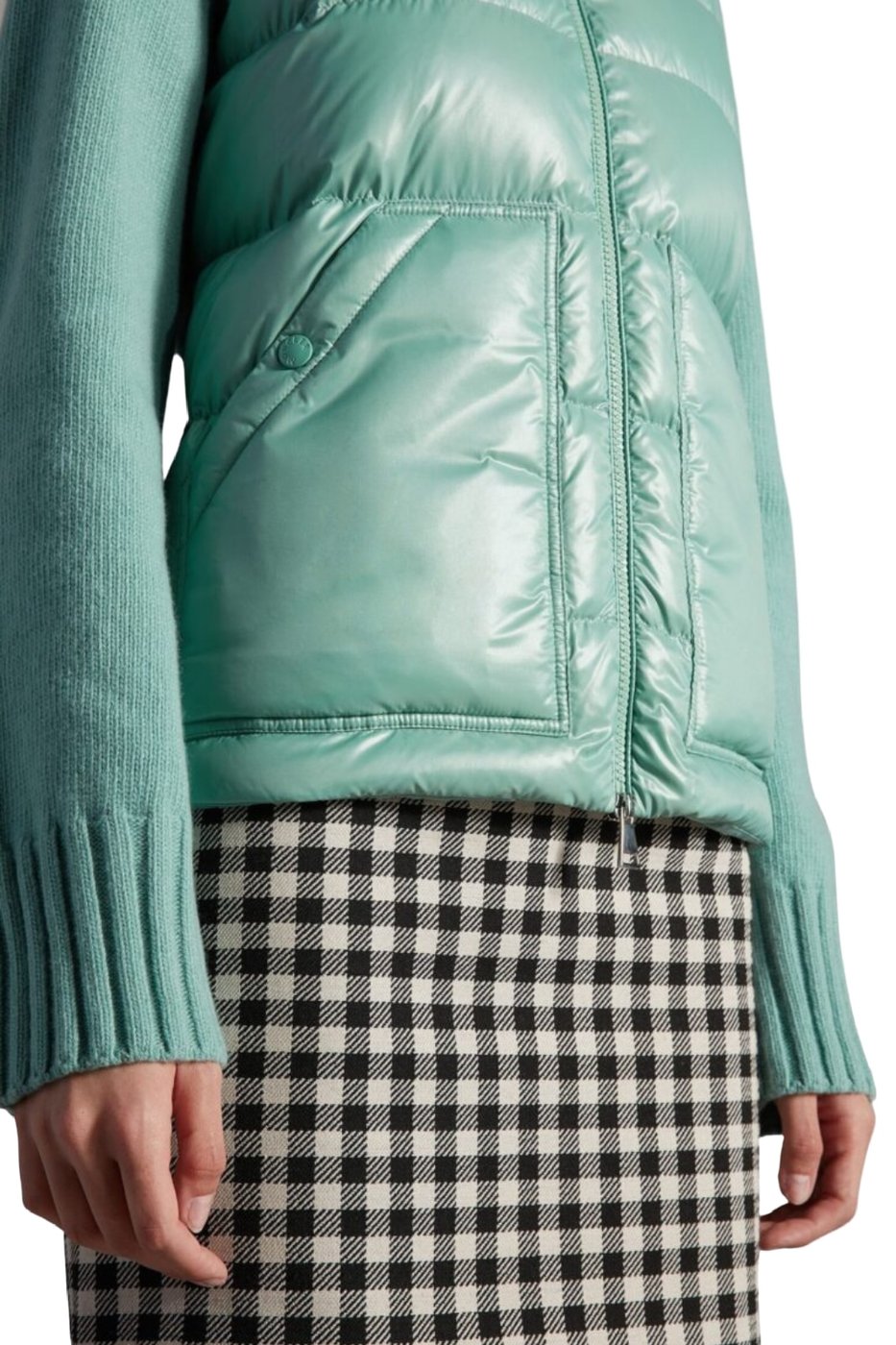 Moncler Women's Zip-Up Track Cardigan Green