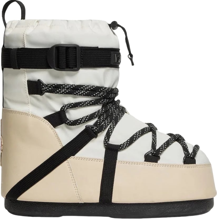 Moncler Grenoble Icon Low Padded Snow Boot White