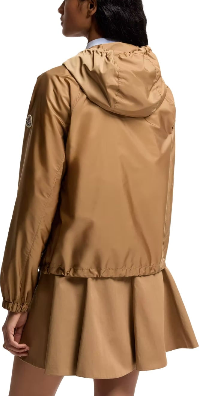 Moncler Coquelicot Women's Hooded Jacket Camel