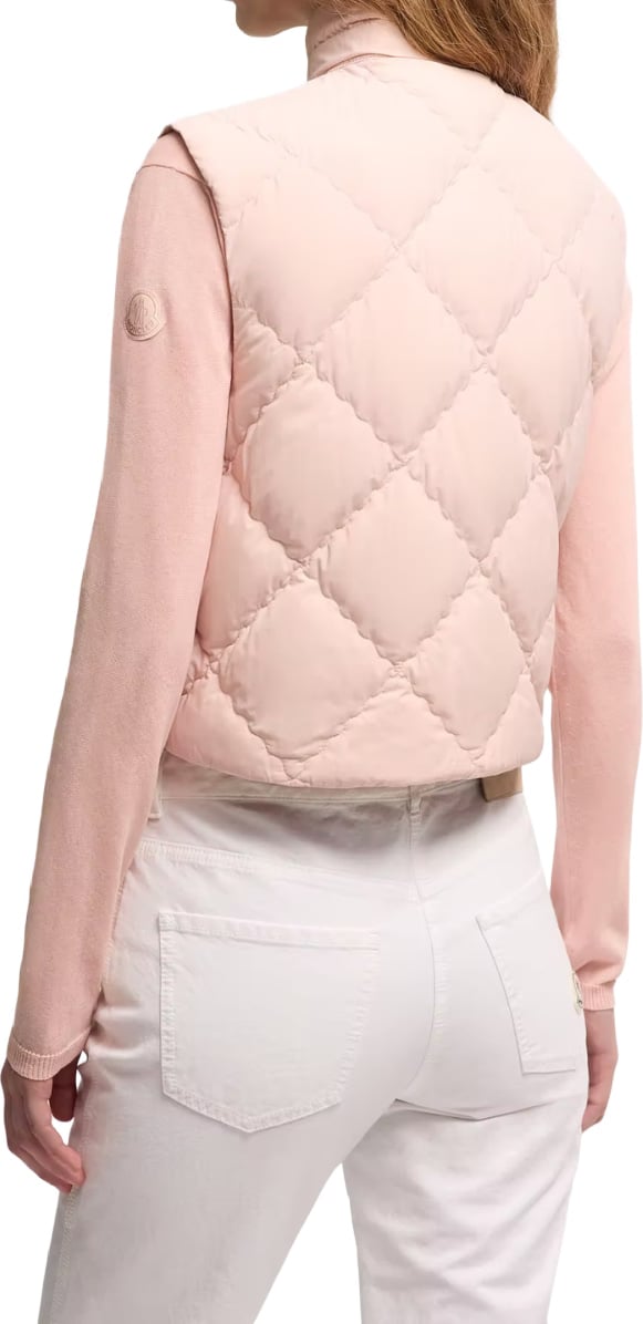 Moncler Biois Women's Down Gilet Pink