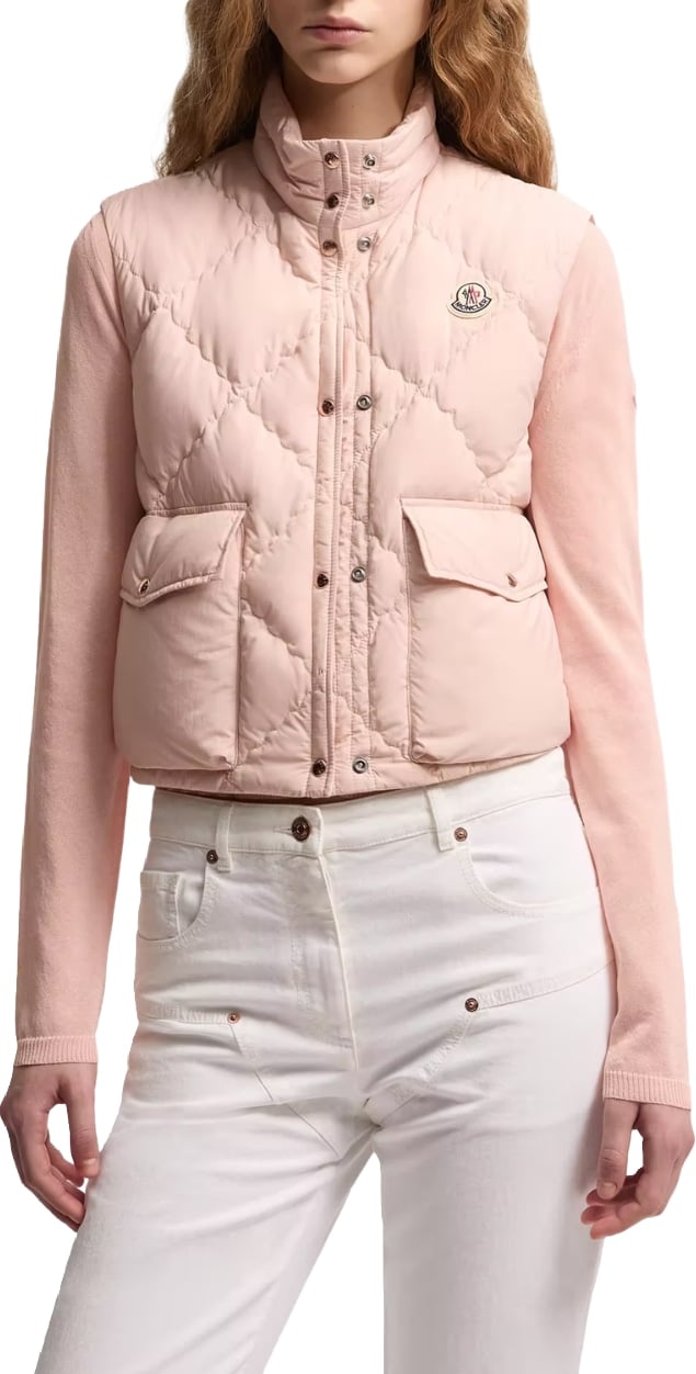 Moncler Biois Women's Down Gilet Pink