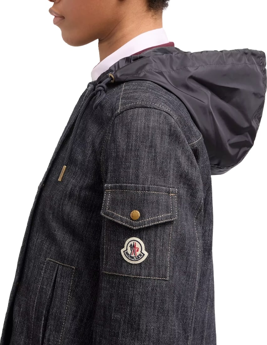 Moncler Diervilla Women's Hooded Denim Jacket