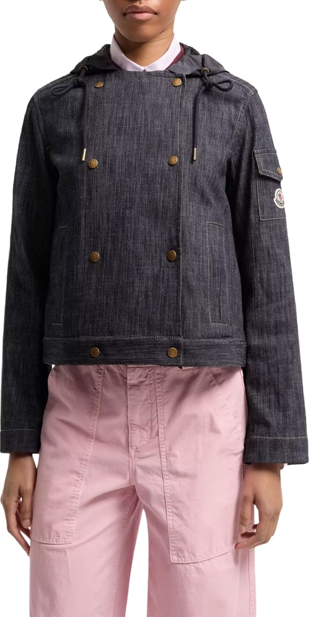 Moncler Diervilla Women's Hooded Denim Jacket