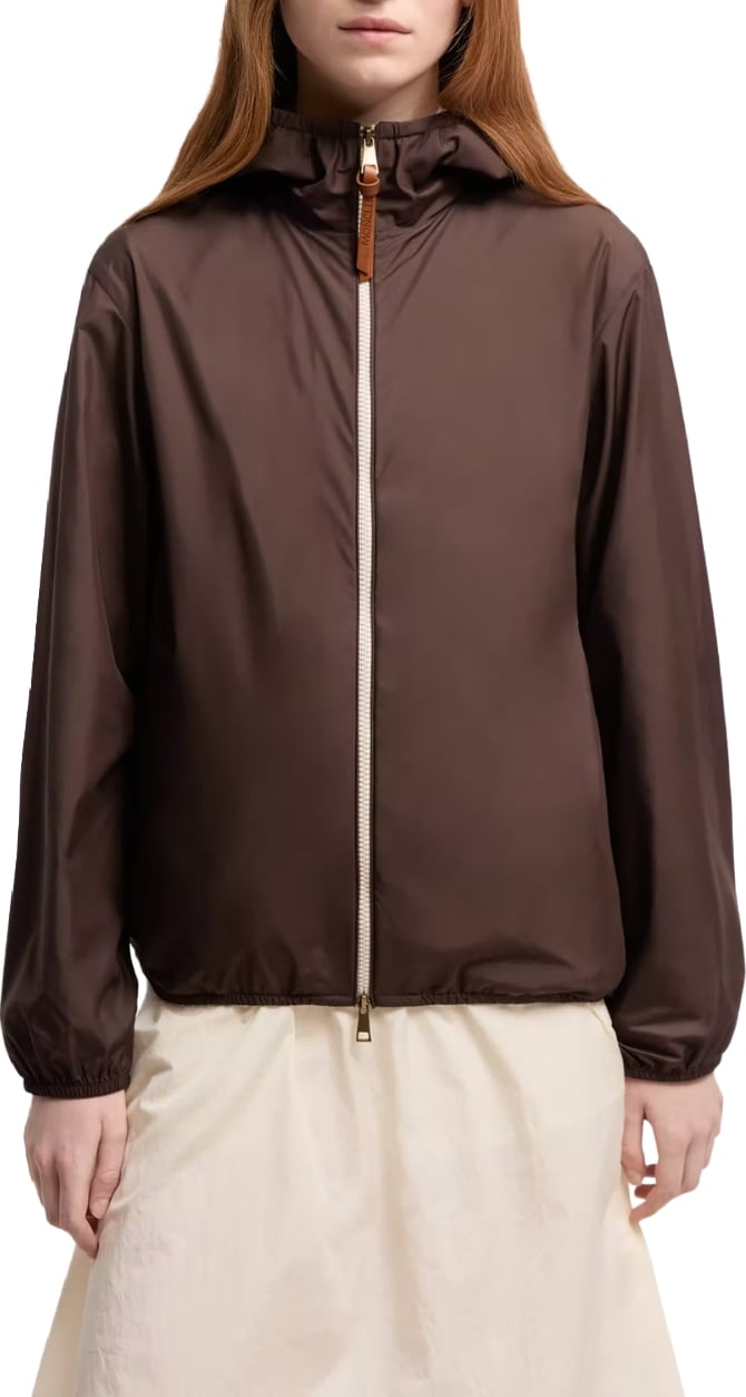 Moncler Fegeos Women's Hooded Jacket Brown