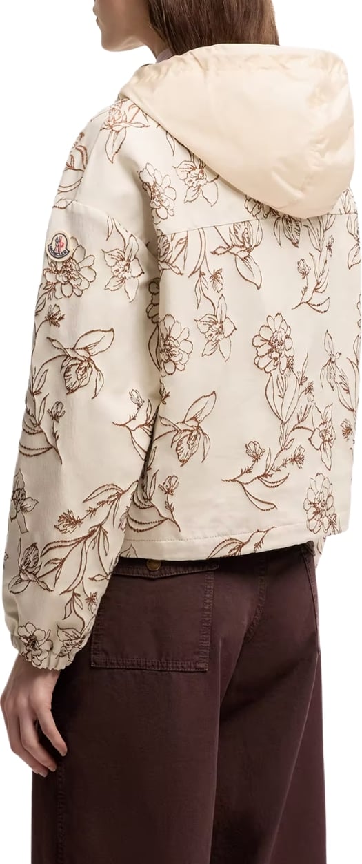 Moncler Nepeta Women's Hooded Floral Print Jacket