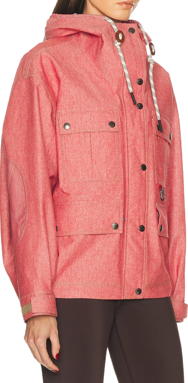 Moncler Grenoble Beziers Women's Hooded Jacket Red