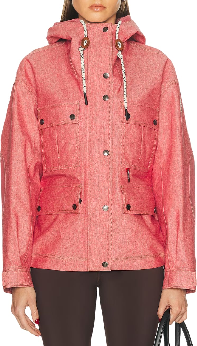 Moncler Grenoble Beziers Women's Hooded Jacket Red