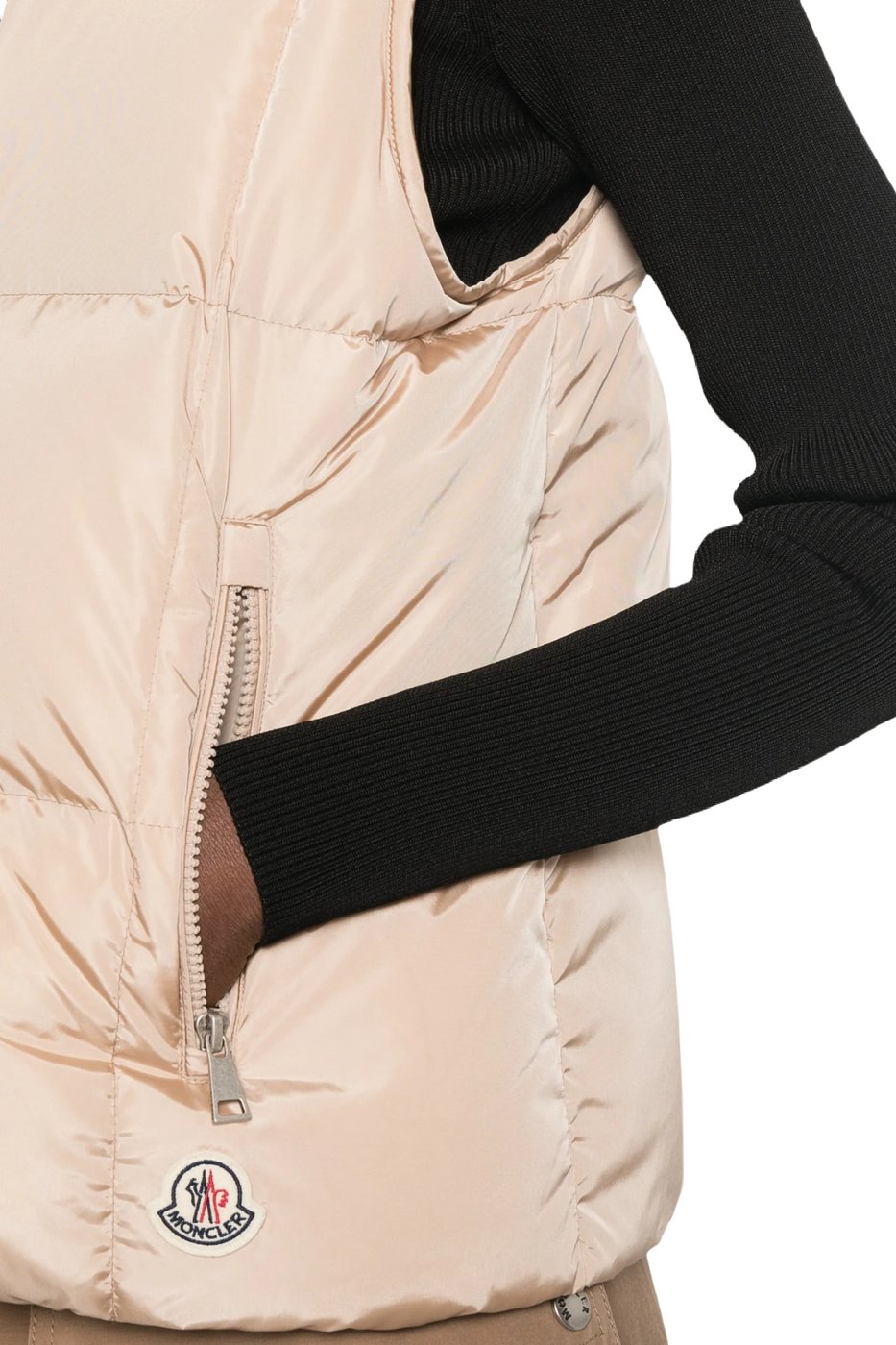 Moncler Macareux down vest Beige