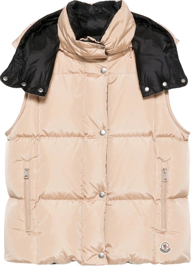 Moncler Macareux down vest Beige