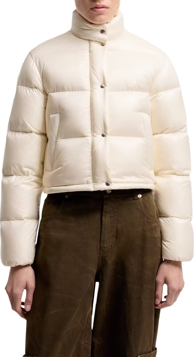 Moncler Tepice short down jacket Beige