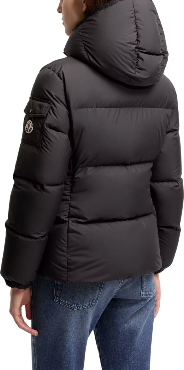 Moncler Fourmines short down jacket with hood Black