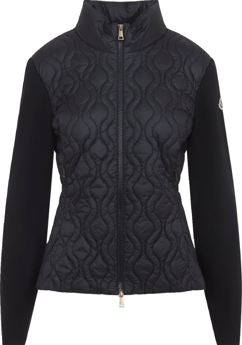 Moncler Quilted Zip-Up Cardigan