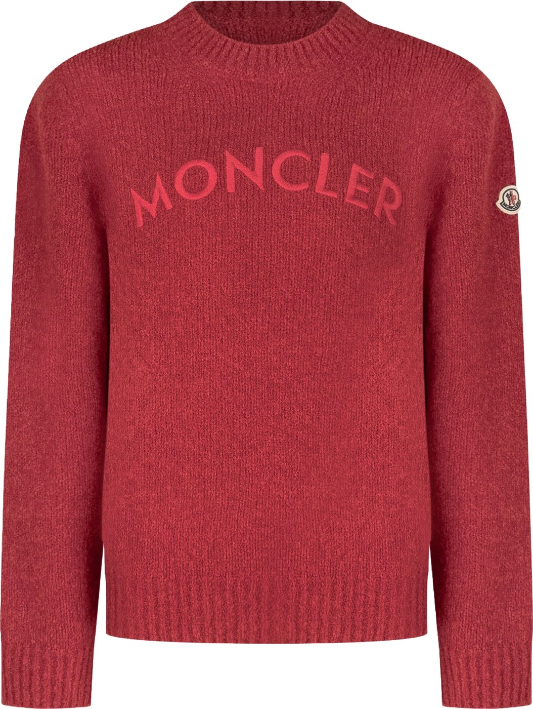 Maglione Girocollo con Logo Ricamato