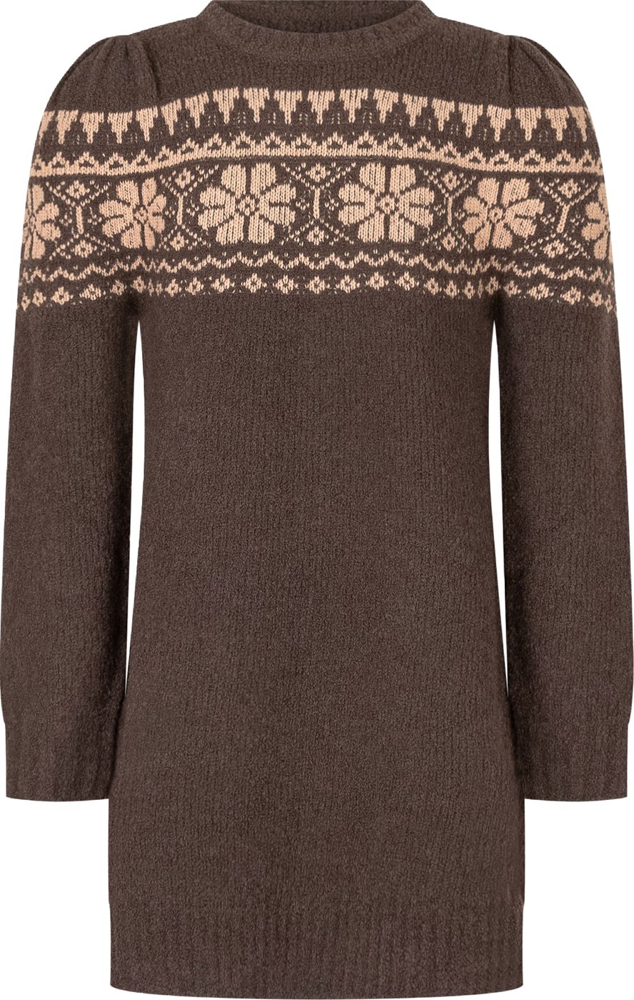 Abito in Maglia con Motivo Jacquard