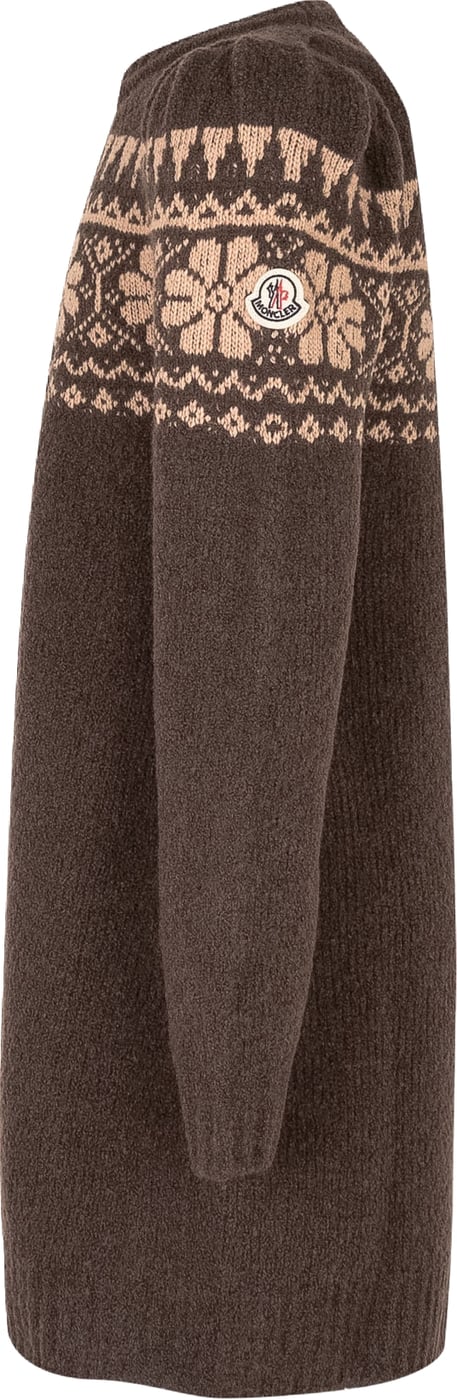 Abito in Maglia con Motivo Jacquard
