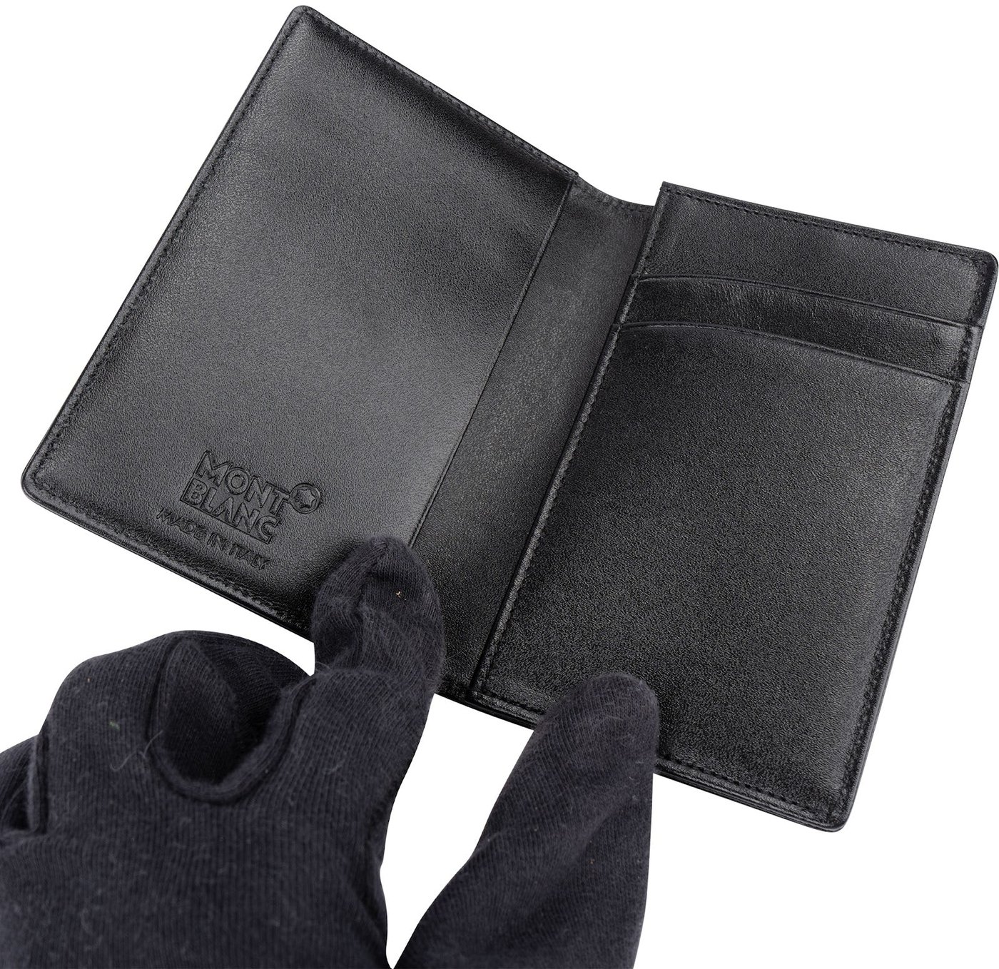 Montblanc Black Leather Meisterstück Card Holder Wallet