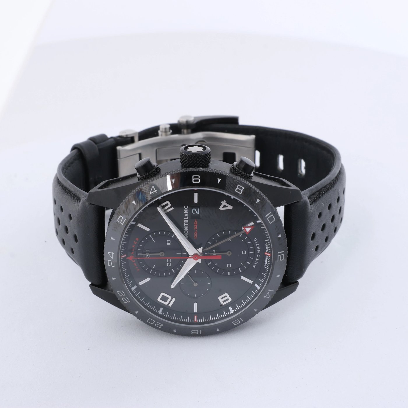 Montblanc Timewalker Automatic Wristwatch, ref 116102, black dial