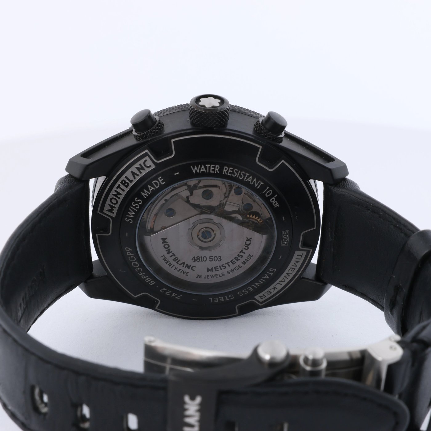 Montblanc Timewalker Automatic Wristwatch, ref 116102, black dial